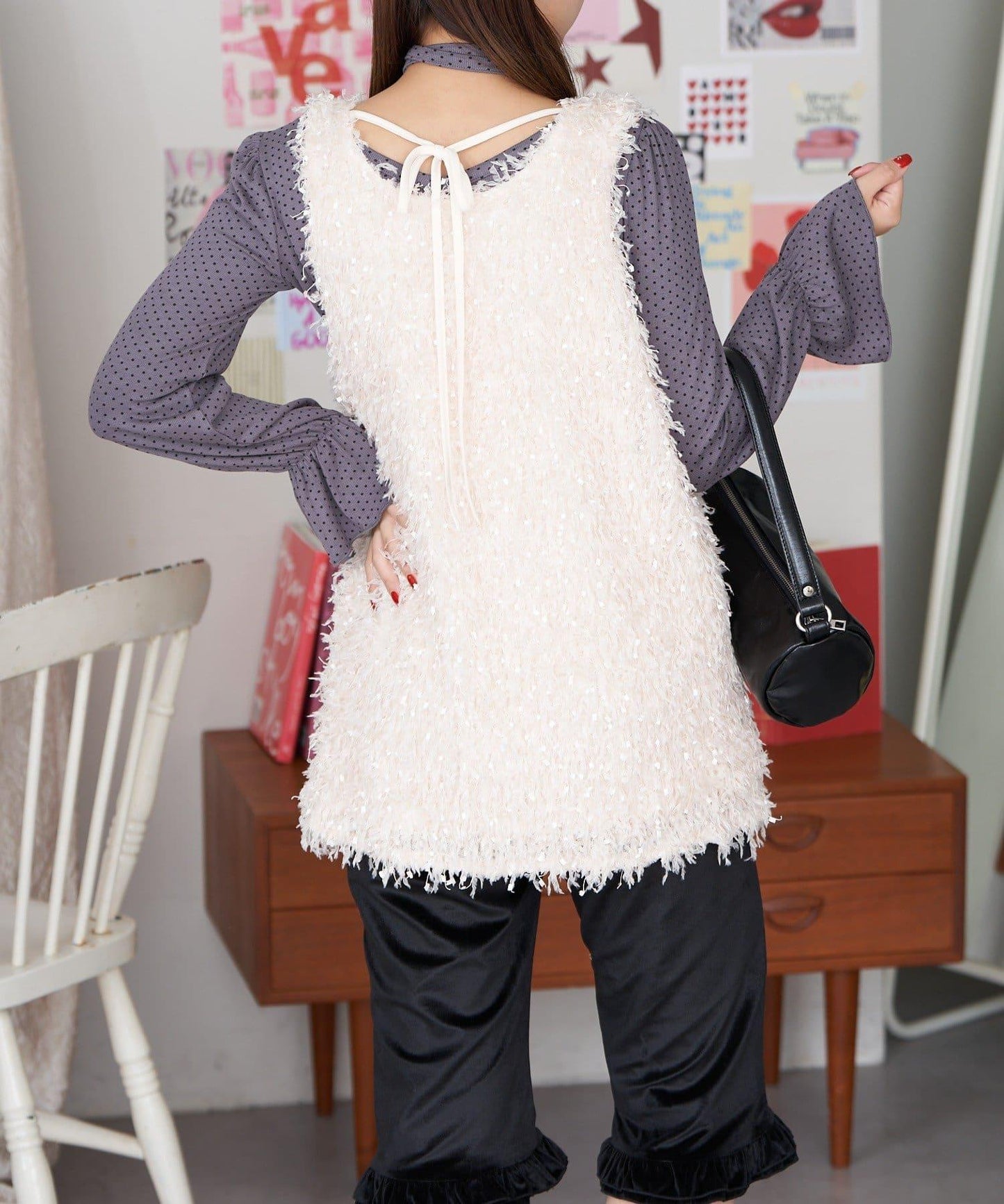 【Ciaopanic】帶項圈2WAY長毛馬甲