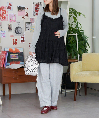 【neutral by ciaopanic】衛衣蕾絲長褲