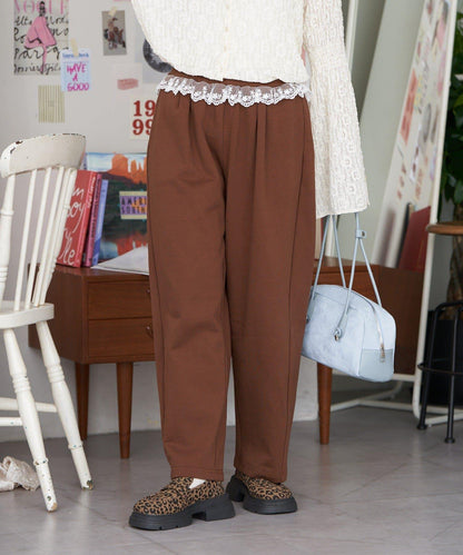 【neutral by ciaopanic】衛衣蕾絲長褲