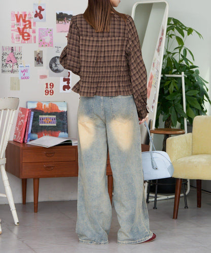 【Ciaopanic】格紋蝴蝶結襯衫