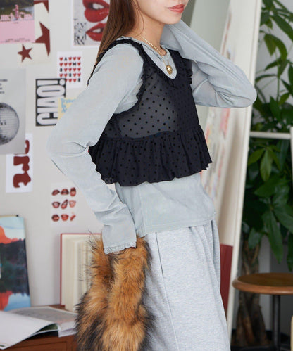 【Ciaopanic】套裝單品帶網紗吊帶背心T恤