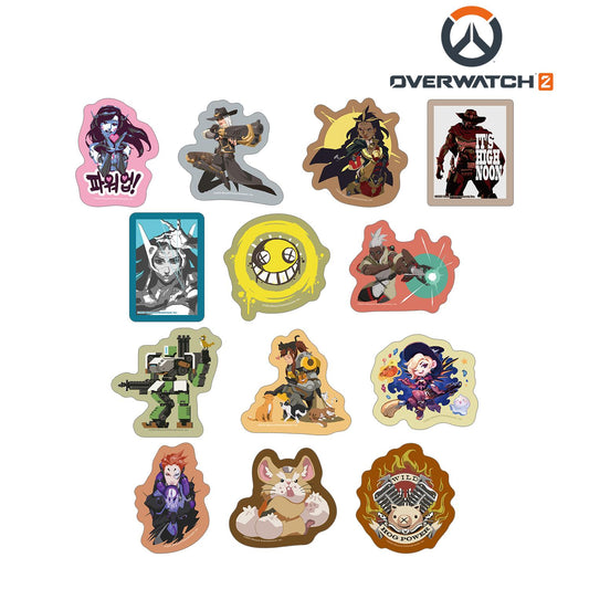 守望先鋒2_異形切割收藏貼紙 ver.A(全套BOX)(13枚入)