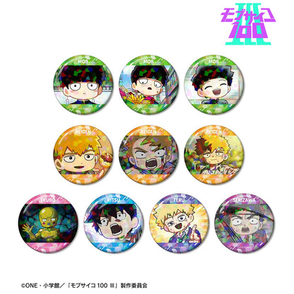 靈能百分百Ⅲ 隨機Q版漫畫風全息徽章（單品/全套BOX/10包入）