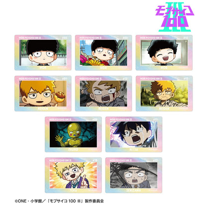 靈能百分百Ⅲ 隨機Q版漫畫風極光卡貼（單品/全套BOX/10包入）