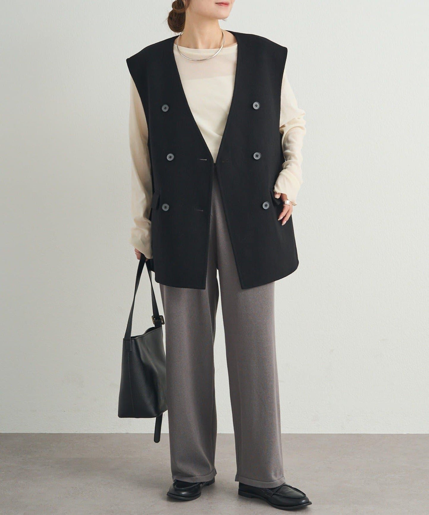 【可搭配套裝】針織褲