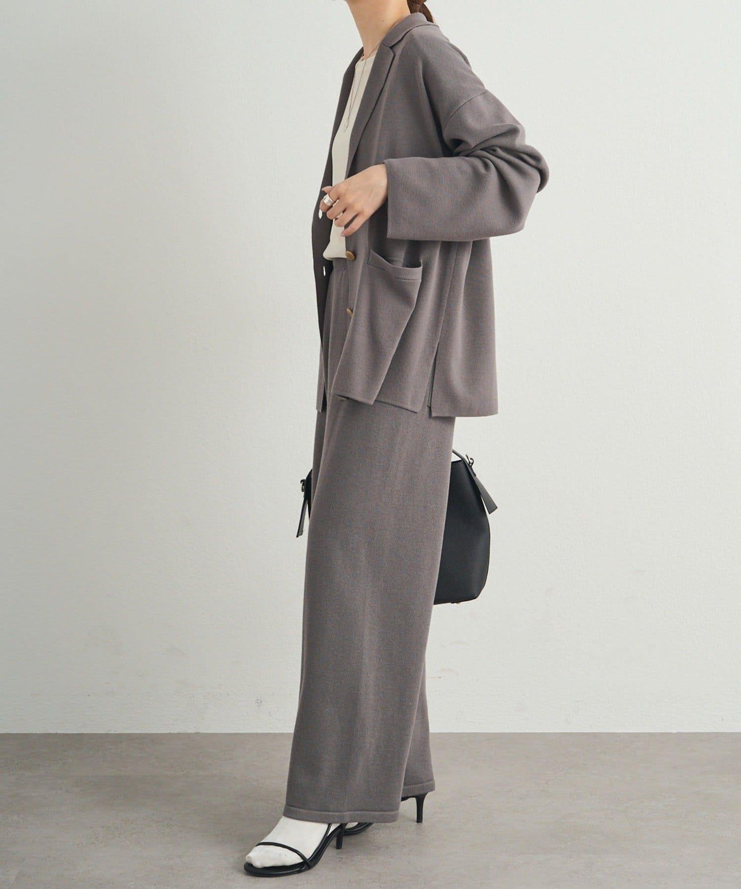 【可搭配套裝】針織褲