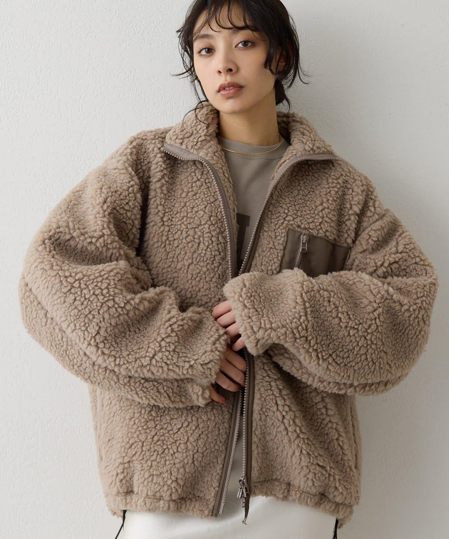 羊羔絨飛行員夾克