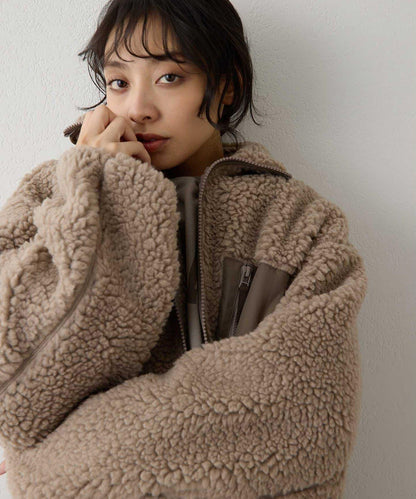 羊羔絨飛行員夾克