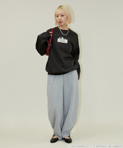 SANRIO 植絨與刺繡藝術衛衣