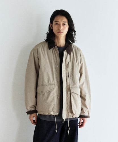 燈芯絨拼接棉尼龍夾克