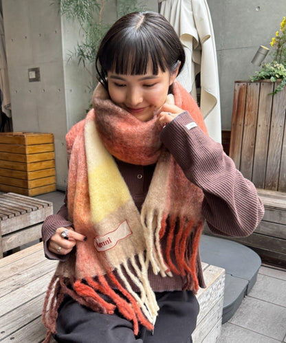 【Aguni】格子紋圍巾