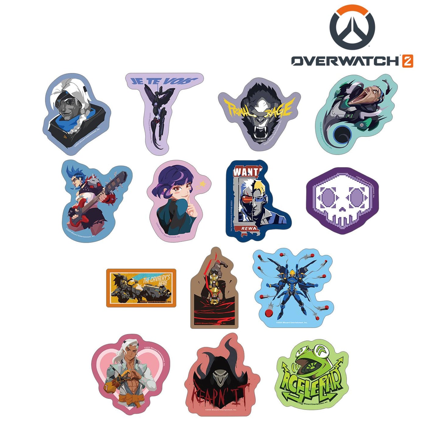 守望先鋒2_異形切割收藏貼紙 ver.B（單品/全套BOX）（14枚入）