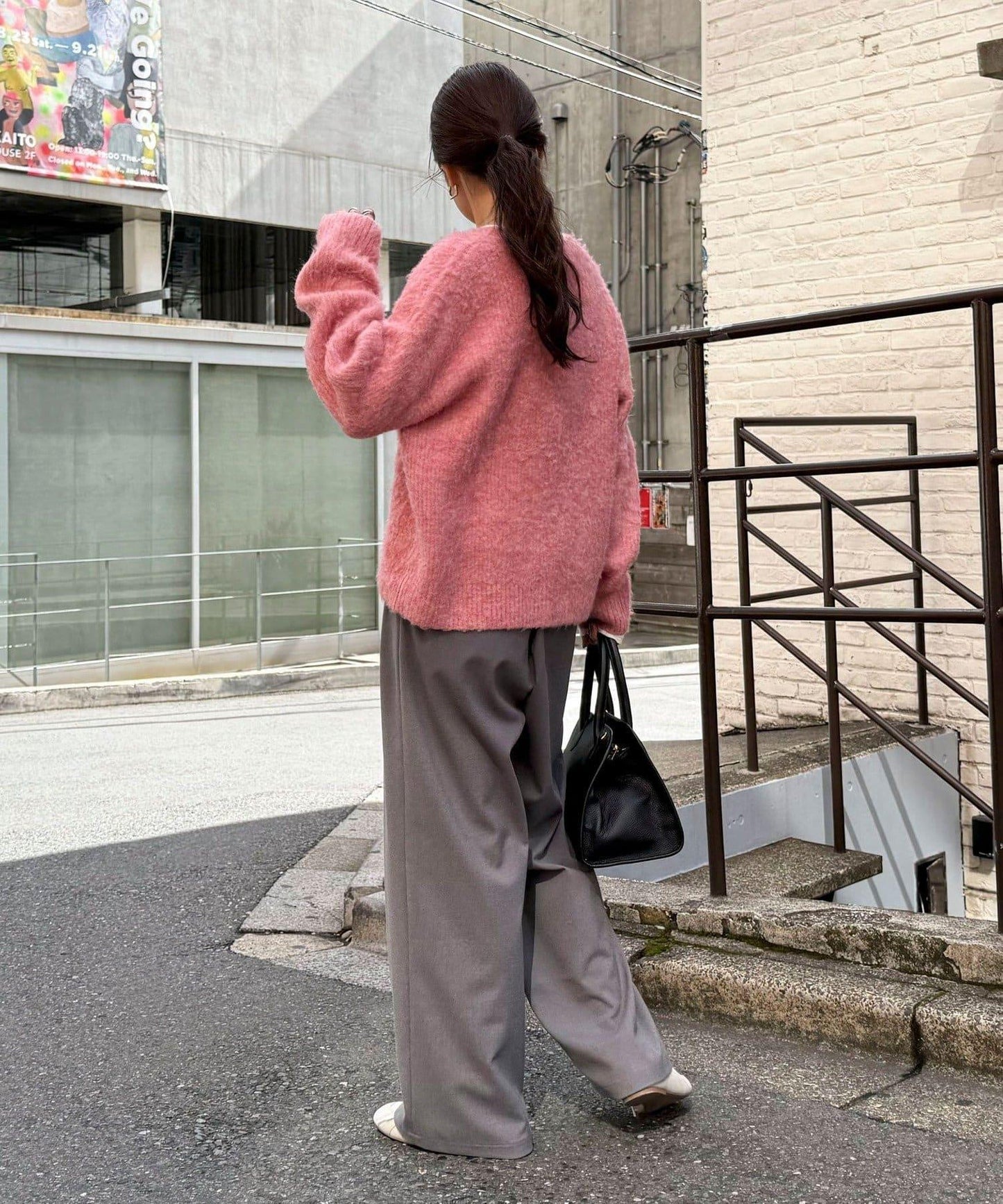 蓬鬆磨毛針織開衫