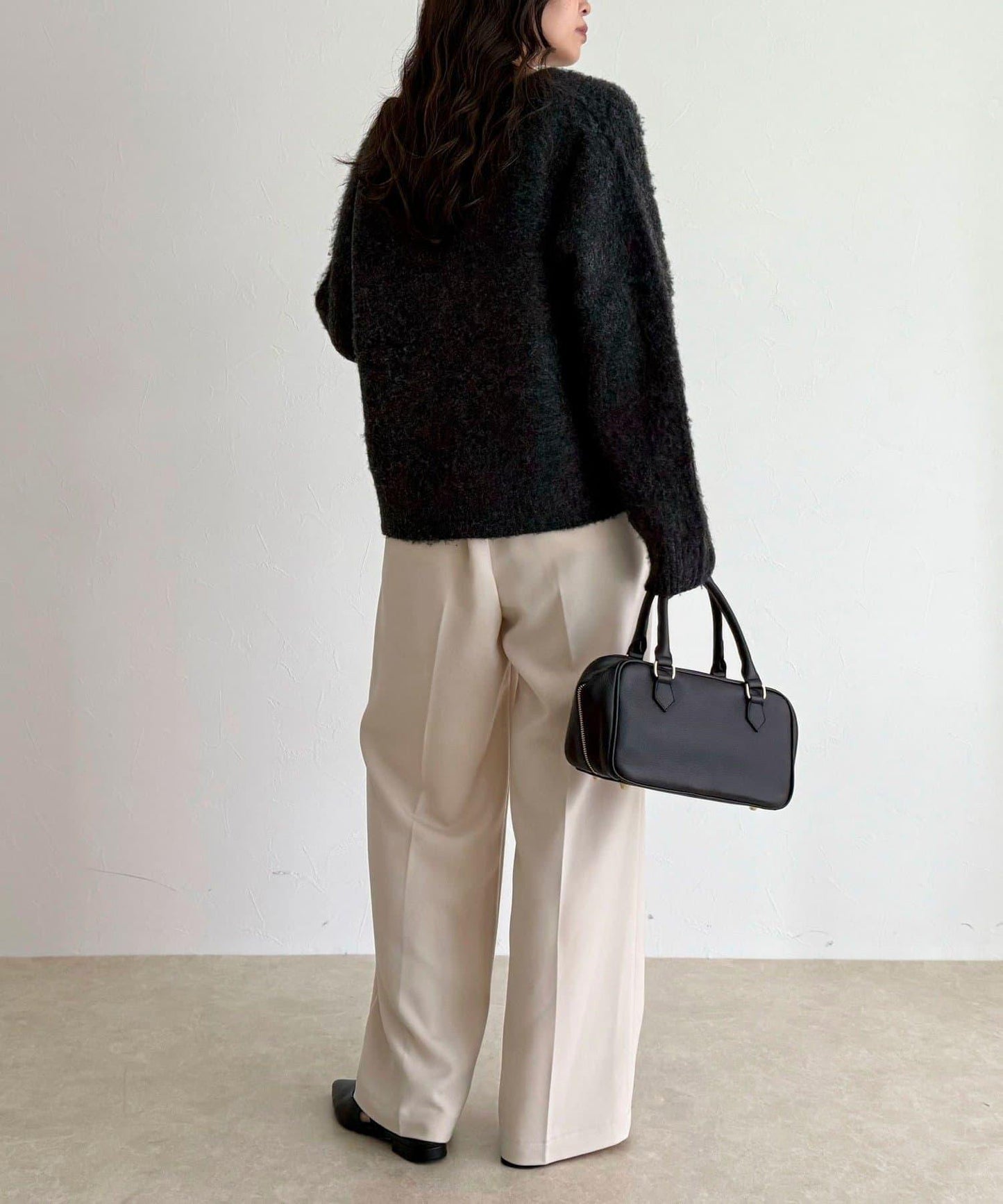 蓬鬆磨毛針織開衫