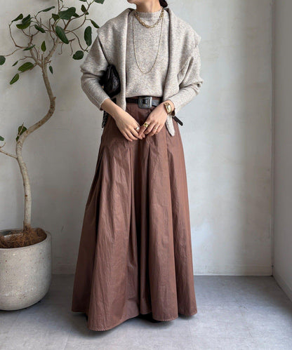 圍巾套裝針織上衣