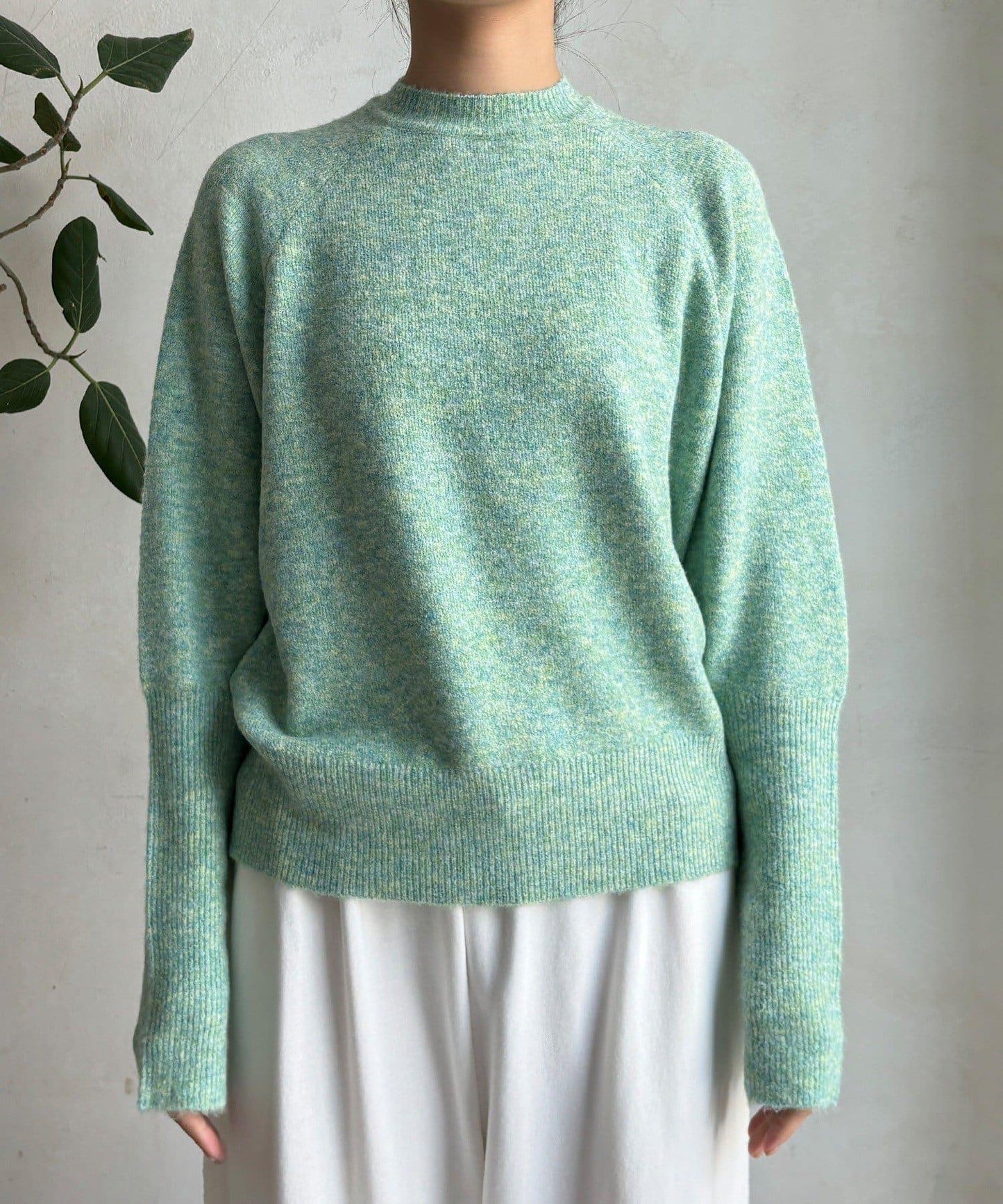 圍巾套裝針織上衣