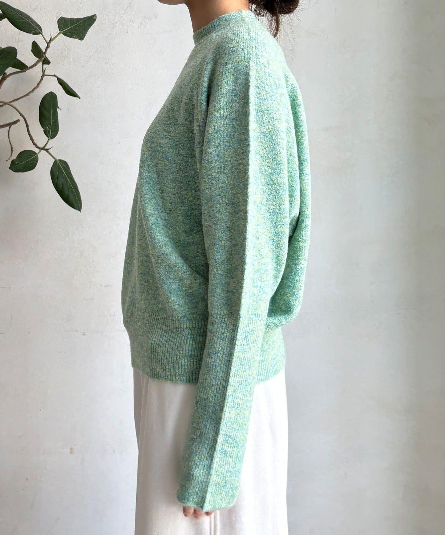 圍巾套裝針織上衣