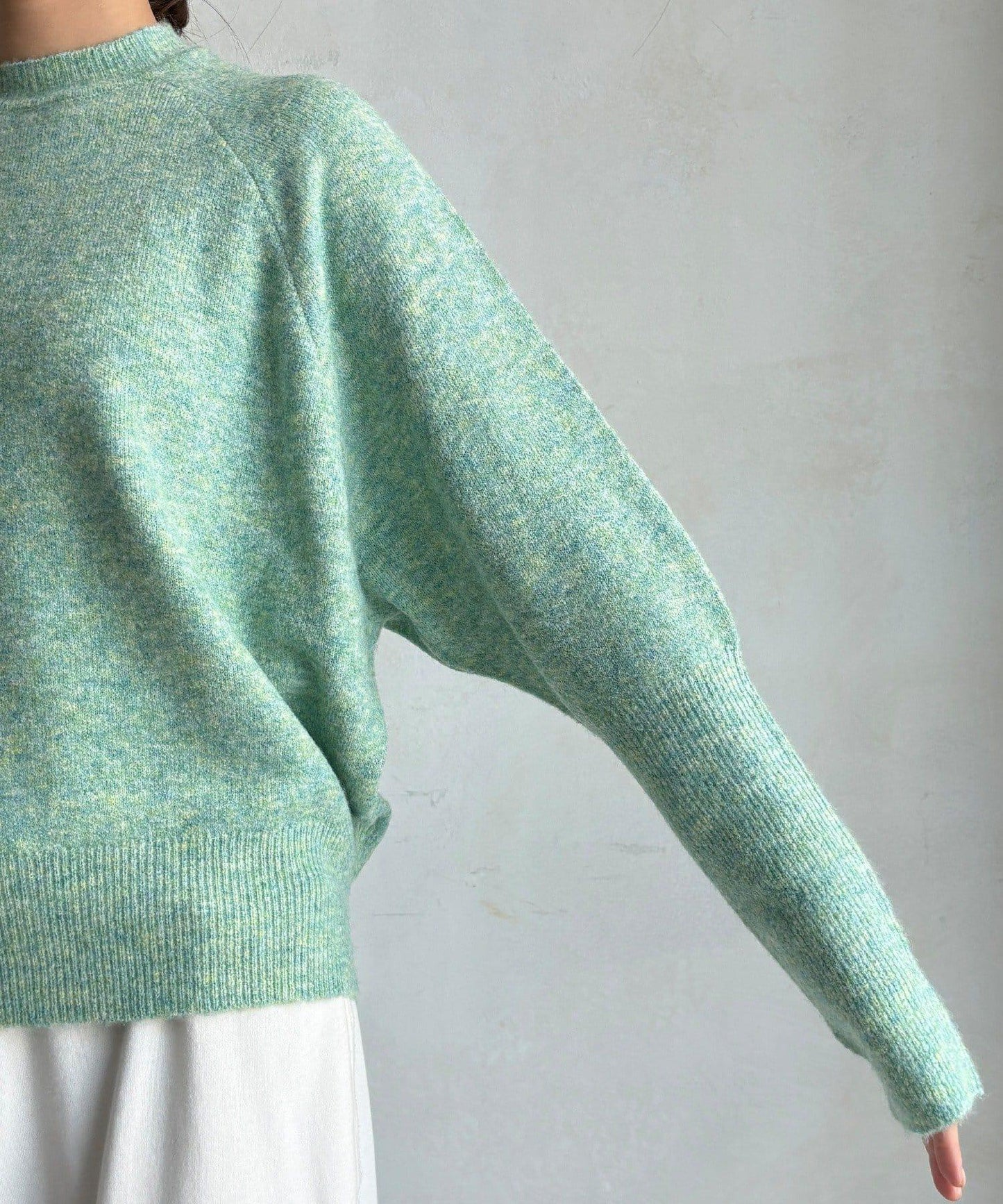 圍巾套裝針織上衣