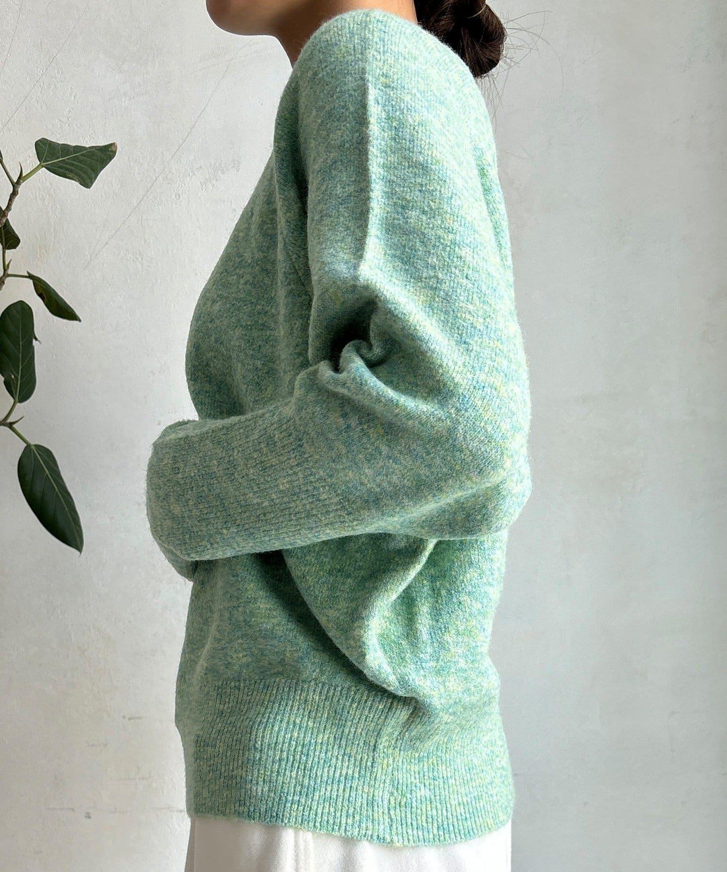 圍巾套裝針織上衣