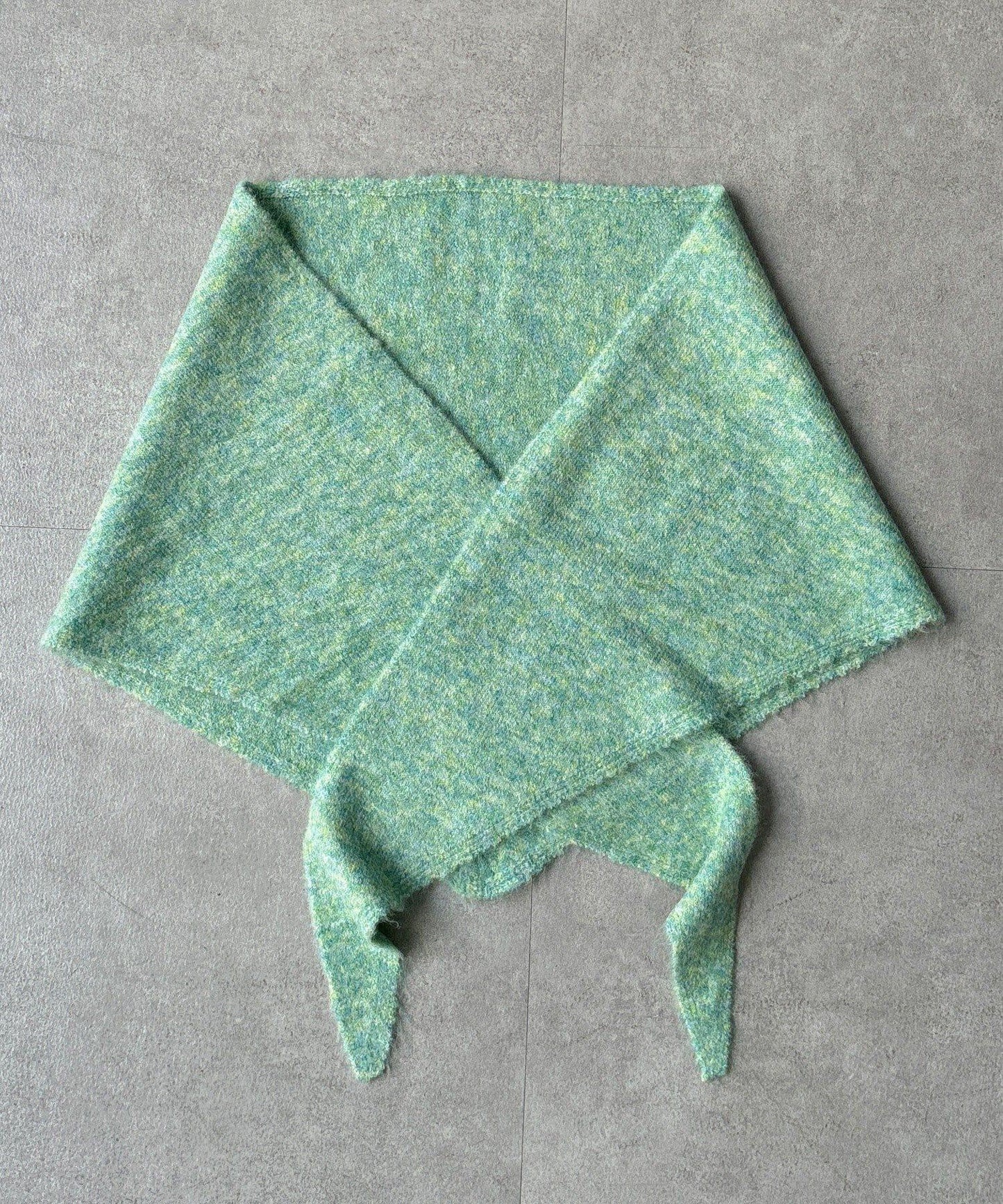 圍巾套裝針織上衣