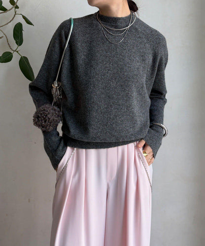 圍巾套裝針織上衣