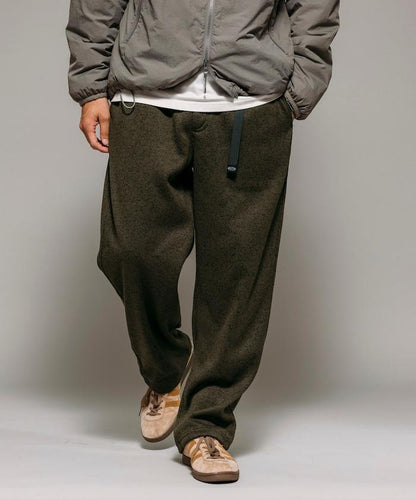 寬鬆版型針織抓絨攀巖褲