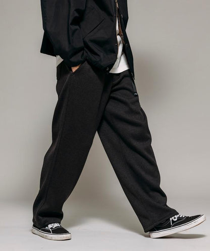 寬鬆版型針織抓絨攀巖褲