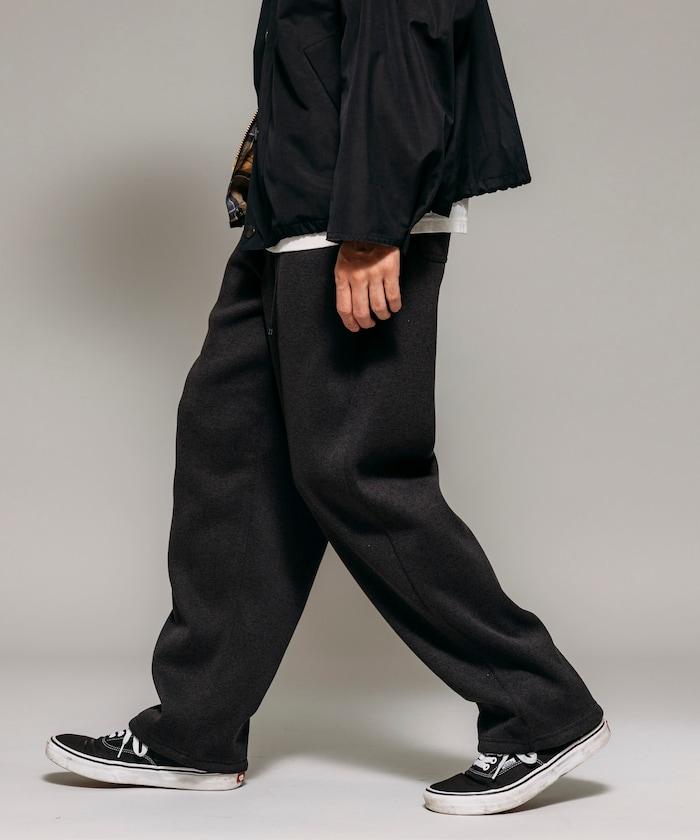 寬鬆版型針織抓絨攀巖褲