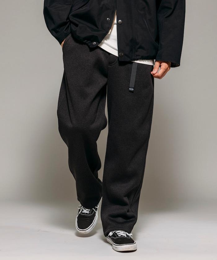 寬鬆版型針織抓絨攀巖褲