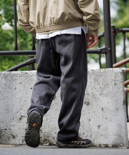 寬鬆版型針織抓絨攀巖褲