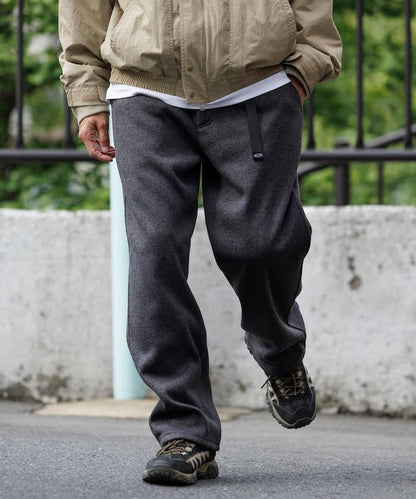 寬鬆版型針織抓絨攀巖褲