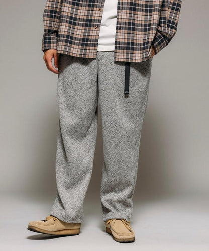 寬鬆版型針織抓絨攀巖褲