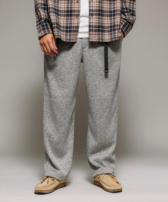 寬鬆版型針織抓絨攀巖褲