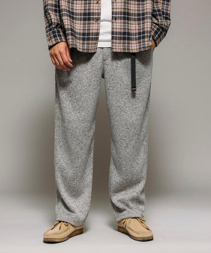 寬鬆版型針織抓絨攀巖褲