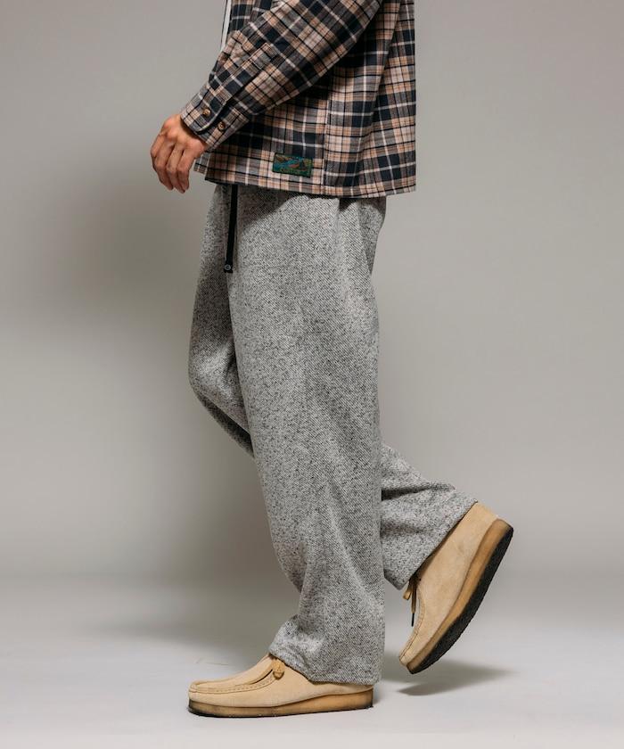 寬鬆版型針織抓絨攀巖褲