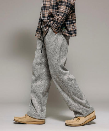 寬鬆版型針織抓絨攀巖褲