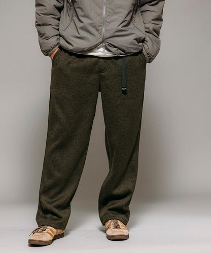 寬鬆版型針織抓絨攀巖褲