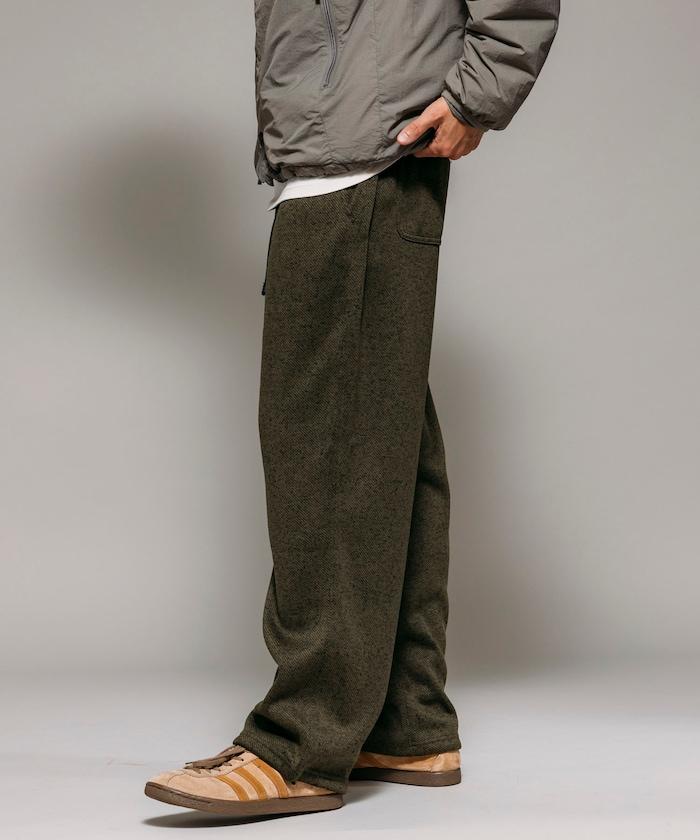 寬鬆版型針織抓絨攀巖褲