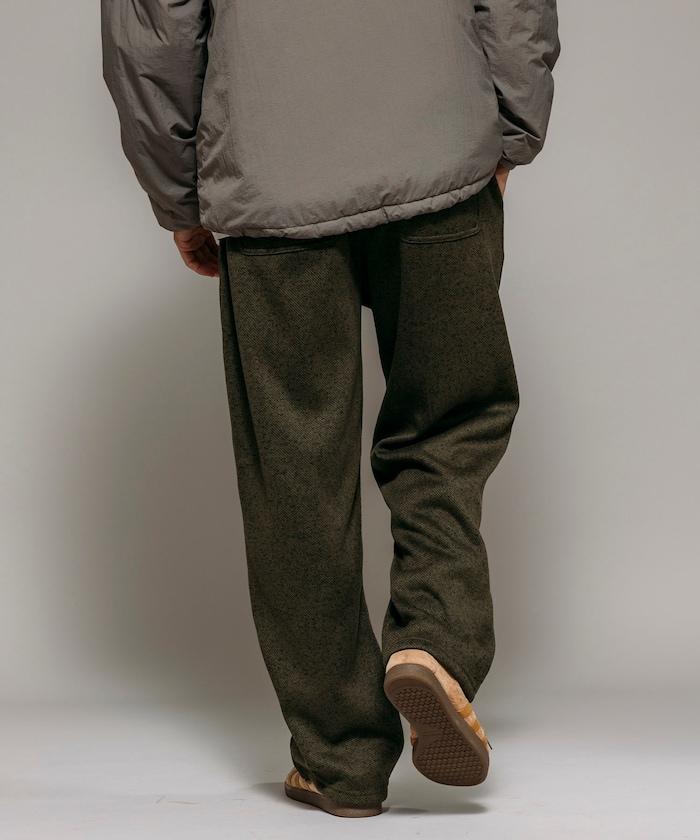 寬鬆版型針織抓絨攀巖褲