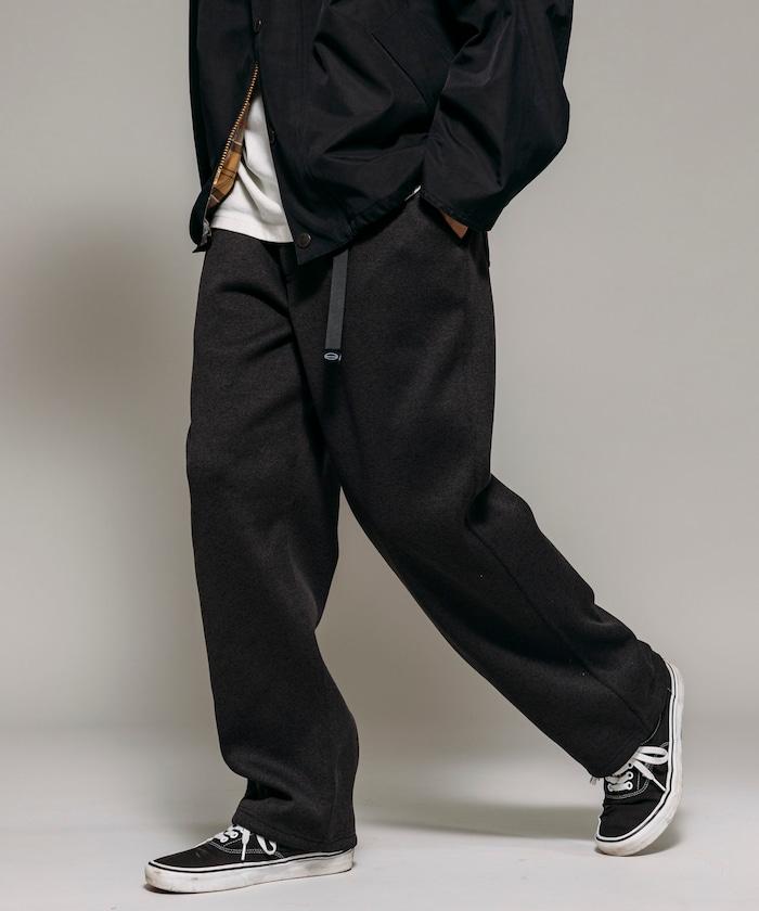 寬鬆版型針織抓絨攀巖褲