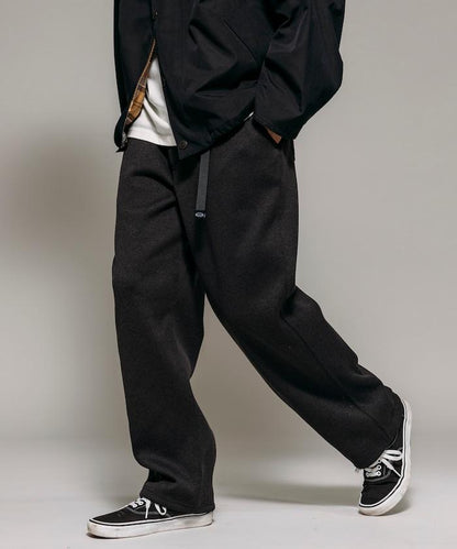 寬鬆版型針織抓絨攀巖褲