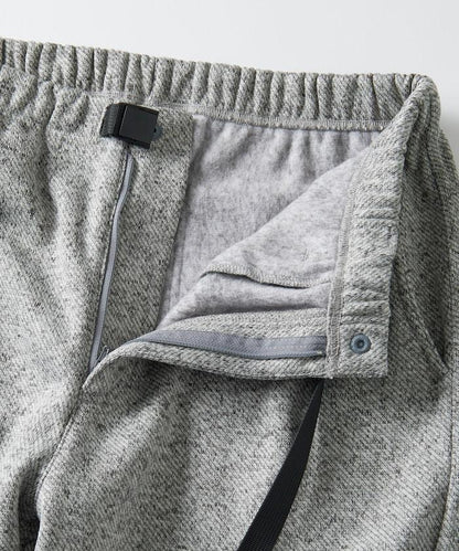 寬鬆版型針織抓絨攀巖褲