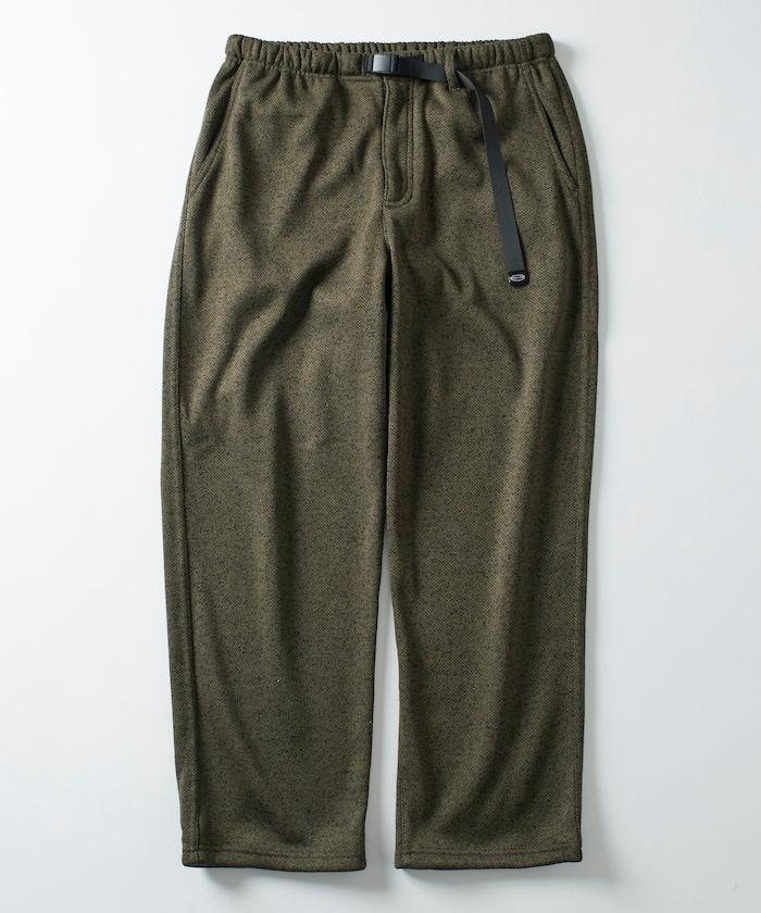 寬鬆版型針織抓絨攀巖褲