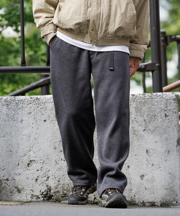 寬鬆版型針織抓絨攀巖褲