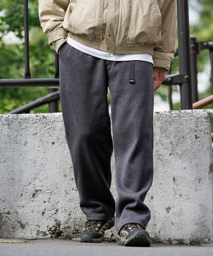 寬鬆版型針織抓絨攀巖褲