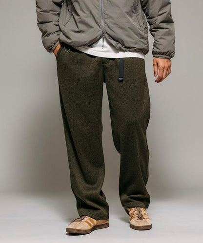 寬鬆版型針織抓絨攀巖褲