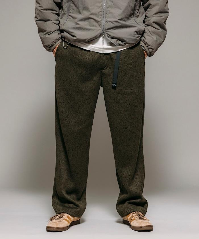 寬鬆版型針織抓絨攀巖褲