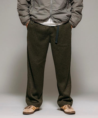 寬鬆版型針織抓絨攀巖褲