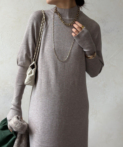 針織開衫+針織連衣裙套裝