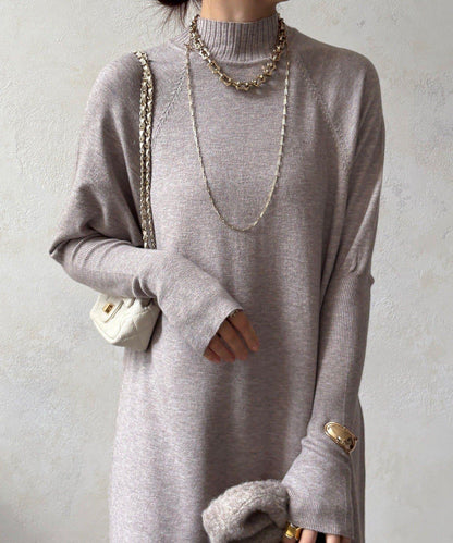 針織開衫+針織連衣裙套裝